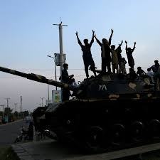 Military standoff ends